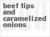 recipe for beef tips and caramelized onions