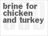 recipe for brine for chicken and turkey