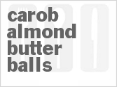 recipe for carob almond butter balls