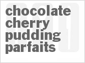 recipe for chocolate cherry pudding parfaits