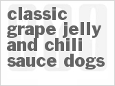 recipe for classic grape jelly and chili sauce cocktail hot dogs