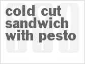 recipe for cold cut sandwich with pesto