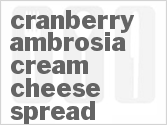 recipe for cranberry ambrosia-cream cheese spread