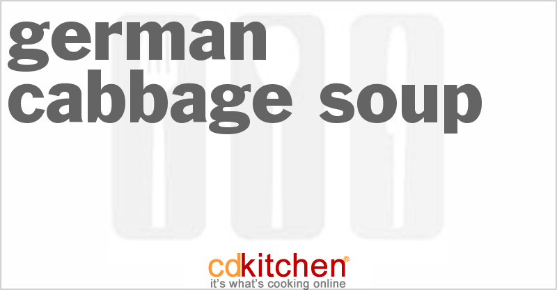 German Cabbage Soup - CDKitchen.com