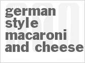 recipe for german style macaroni and cheese