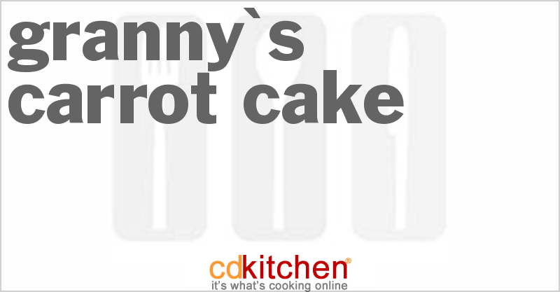 Granny's Carrot Cake - CDKitchen.com