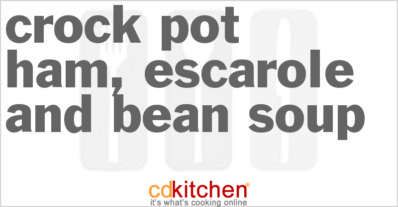 Ham, Escarole and Bean Soup - CDKitchen.com