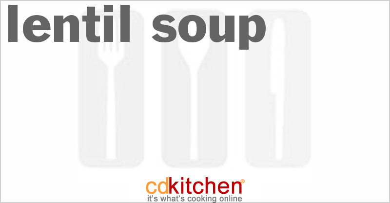 Lentil Soup - CDKitchen.com