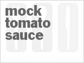 recipe for mock tomato sauce