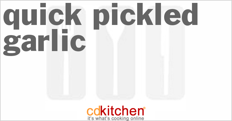 Quick Pickled Garlic - CDKitchen.com