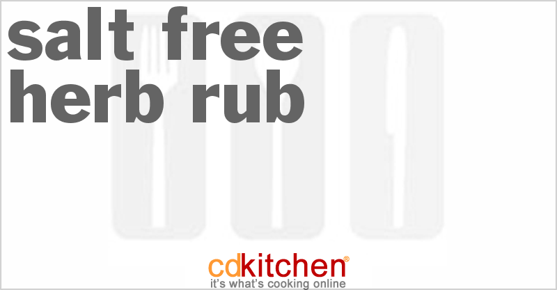 Salt-Free Herb Rub - CDKitchen.com