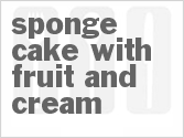Sponge Cake with Fruit and Cream