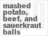 Mashed Potato, Beef, And Sauerkraut Balls
