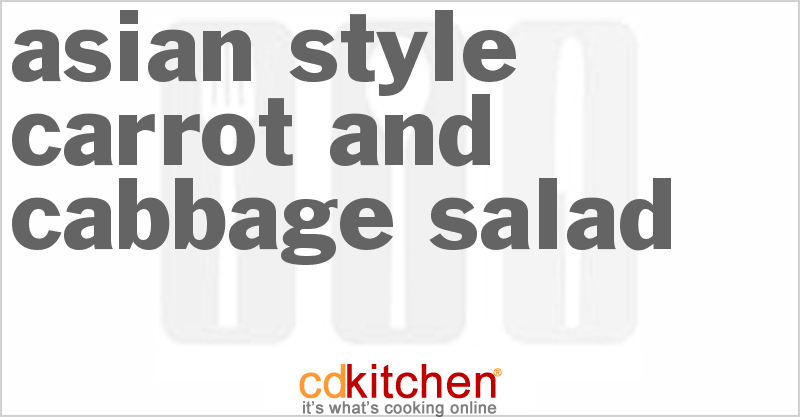 Asian-Style Carrot and Cabbage Salad - CDKitchen.com