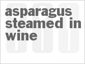 recipe for asparagus steamed in wine