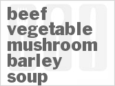 recipe for slow cooker beef vegetable mushroom barley soup