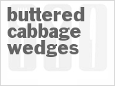 recipe for buttered cabbage wedges