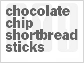 recipe for chocolate chip shortbread sticks
