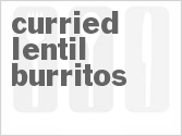 recipe for curried lentil burritos
