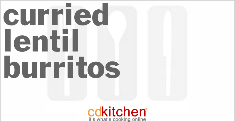 Curried Lentil Burritos - CDKitchen.com