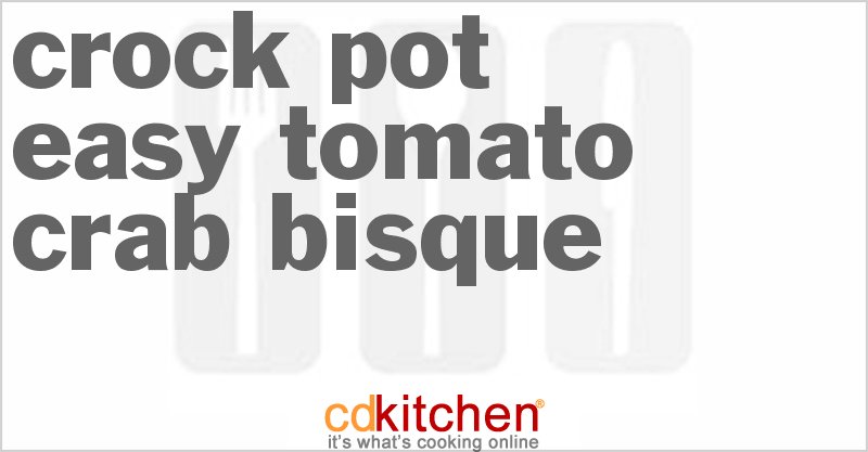 Easy Tomato Crab Bisque - CDKitchen.com
