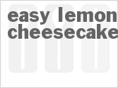 recipe for easy lemon cheesecake