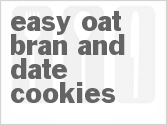 recipe for easy oat bran and date cookies