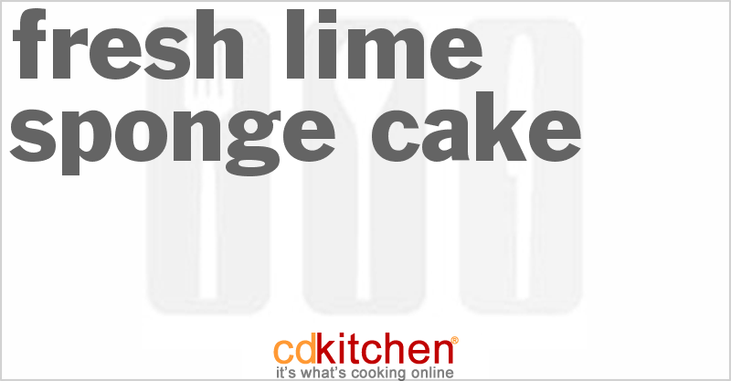 Fresh Lime Sponge Cake - CDKitchen.com