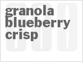 recipe for granola blueberry crisp