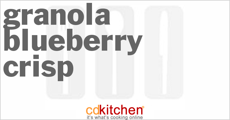 Granola Blueberry Crisp - CDKitchen.com
