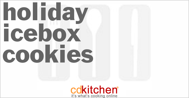 Holiday Icebox Cookies - CDKitchen.com