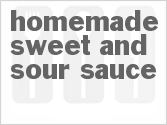 recipe for homemade sweet and sour sauce