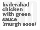 recipe for hyderabad chicken with green sauce (murgh sooa)