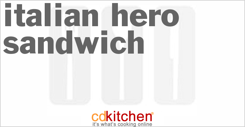Italian Hero Sandwich - CDKitchen.com
