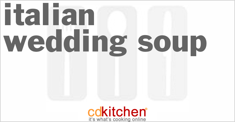 Classic Italian Wedding Soup - CDKitchen.com