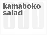 recipe for kamaboko salad