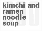 recipe for kimchi and ramen noodle soup