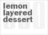 recipe for lemon layered dessert