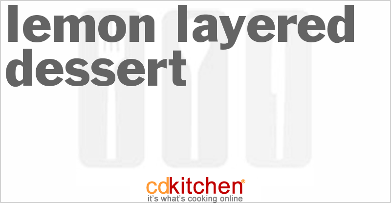 Lemon Layered Dessert - CDKitchen.com