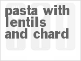 recipe for pasta with lentils and chard