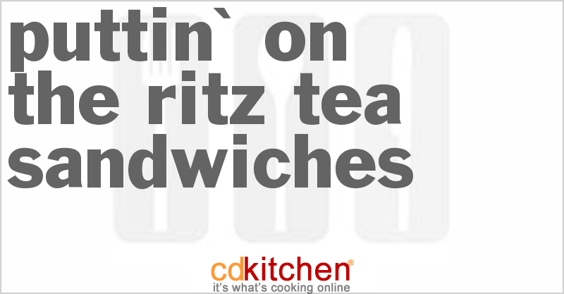 Puttin' On The Ritz Tea Sandwiches - CDKitchen.com