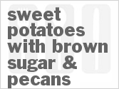 recipe for sweet potatoes with brown sugar & pecans