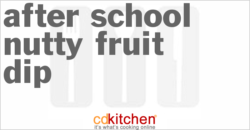 After-School Nutty Fruit Dip - CDKitchen.com