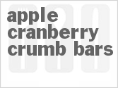 recipe for apple cranberry crumb bars