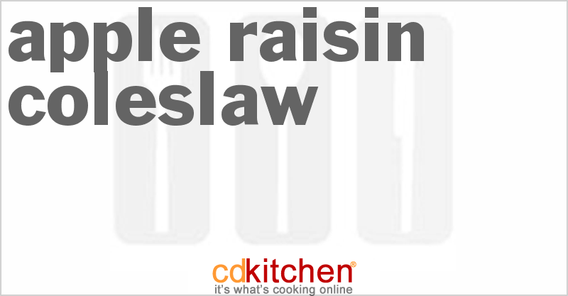 Apple Raisin Coleslaw - CDKitchen.com