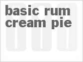 recipe for basic rum cream pie