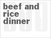 recipe for beef and rice dinner