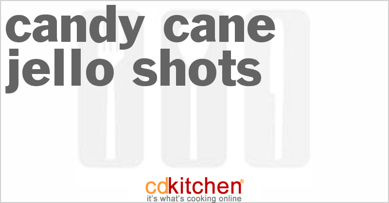 Candy Cane Jello Shots - CDKitchen.com