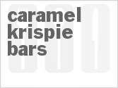recipe for caramel krispie bars