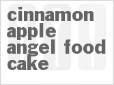 recipe for cinnamon-apple angel food cake